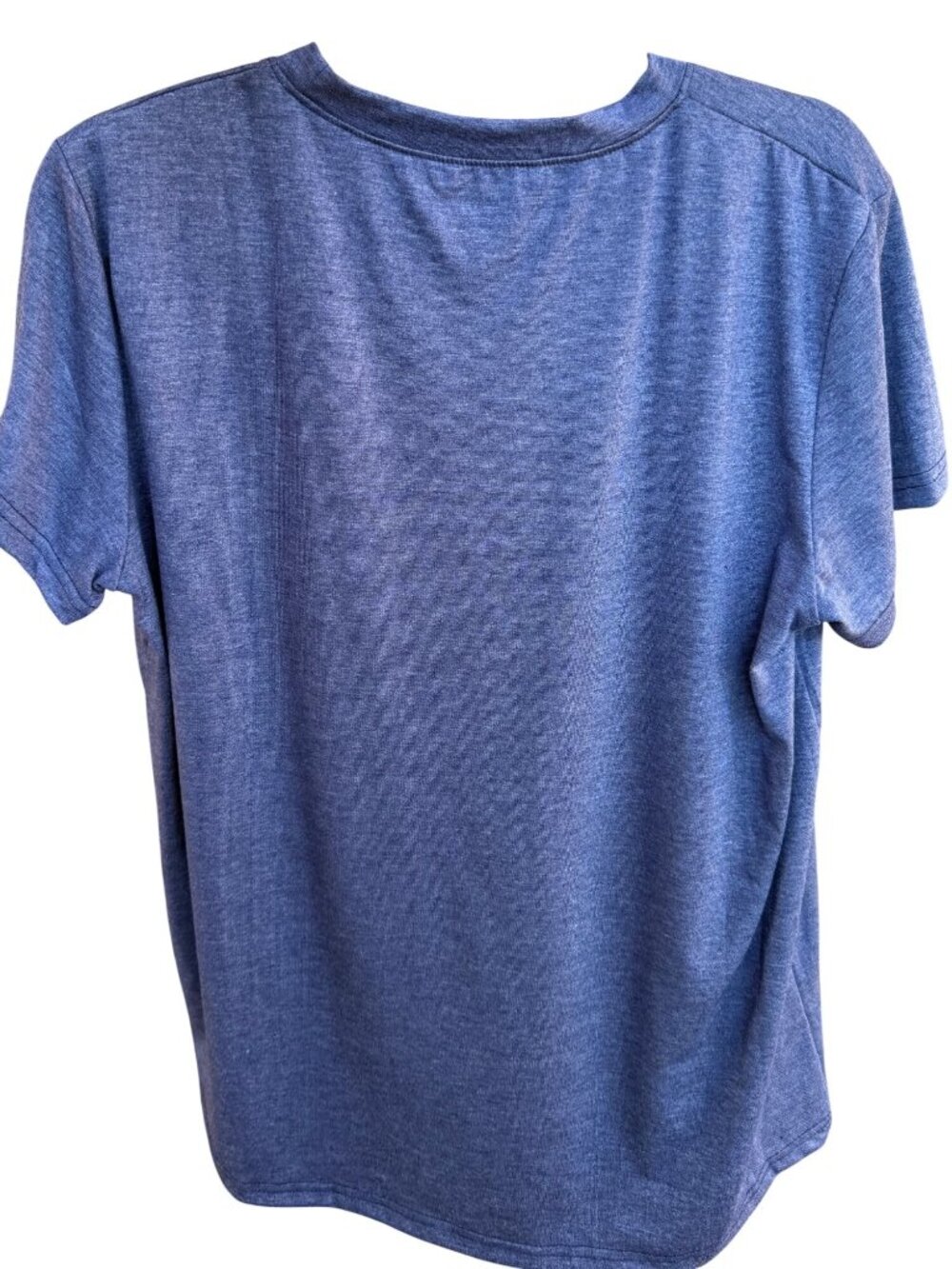 Butterfly Treble Clef Tee Size L Blue Music Graphic Shirt Soft Stretch Top - Picture 7 of 12
